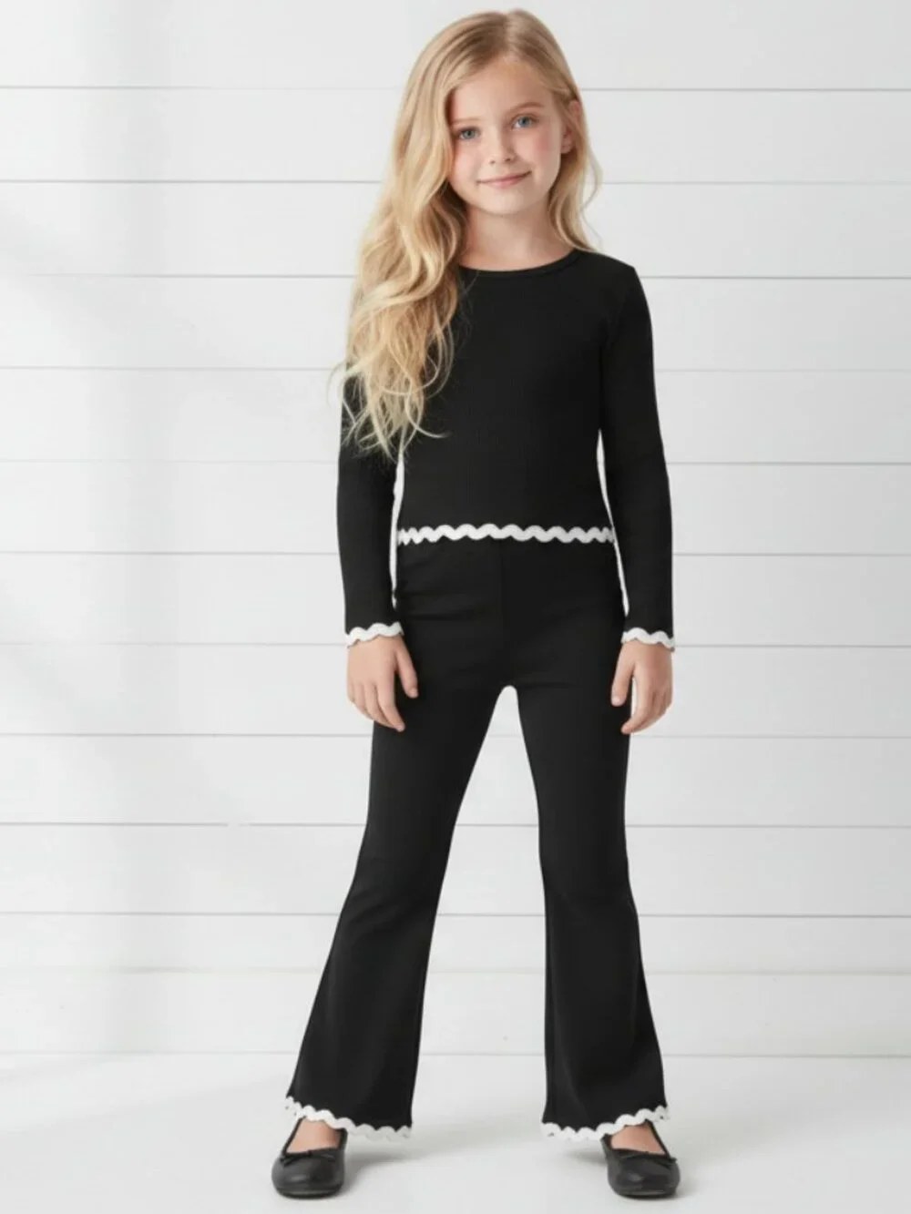 Black & White Boutique Outfit, girls, ack to School